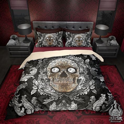 Skull Comforter Set Design Home Textiles Skull Printing Duvet Cover