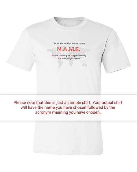 Spy T-Shirt for Logan | Meaning of Name | Cool Spy Name Acronym Tee | Gifts for Logan - Name Acro