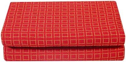 Buy RANGBHAR Handloom Cotton Single Bedsheet Without Pillow Covers ...