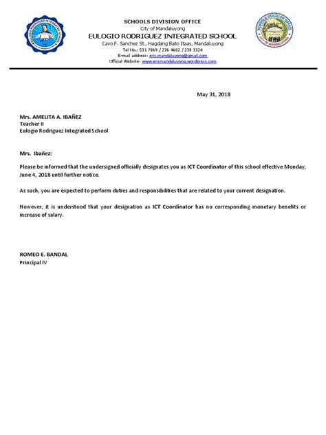 Image result for Designation Example