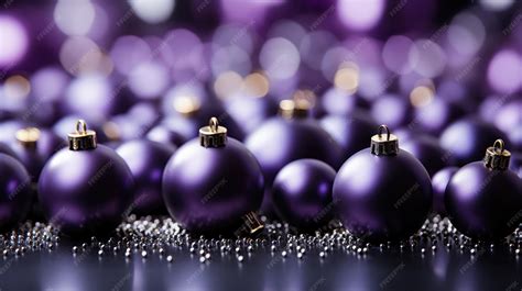 Premium AI Image | A christmas background made of violet with black as ...