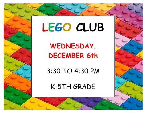 Lego Club, Butler Public Library, 6 December 2023 | AllEvents.in