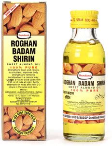 Hamdard RAUGHAN-E-BADAM SHIREEN | 100ML |Cold Pressed 100% Almond Hair ...
