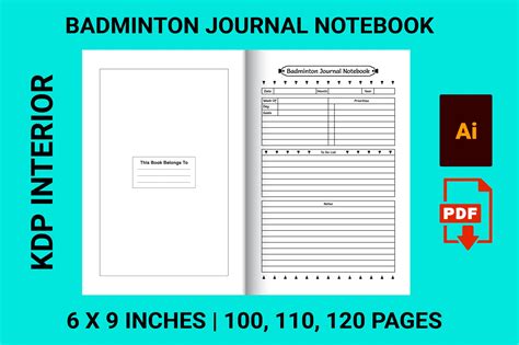 Notebook Badminton Design 的图像结果