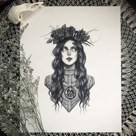 Persephone Fine Art Print Greek Goddess of Spring and Queen of the ...
