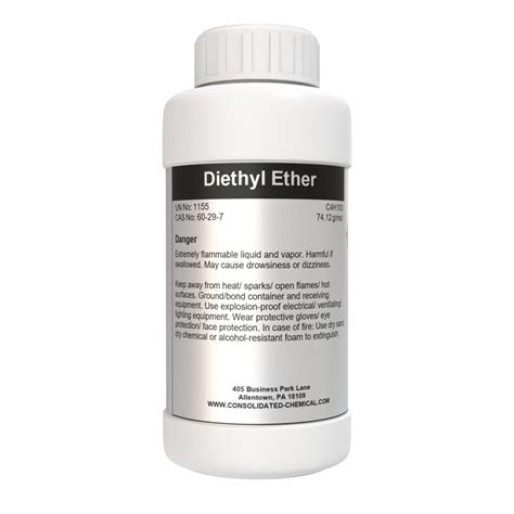 Diethyl Ether - High-Purity Solvent - Consolidated Chemical