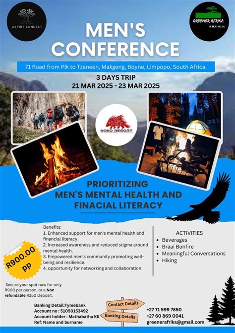 Men’s Conference 2025, Noko Resort, Tzaneen, 21 March to 23 March ...