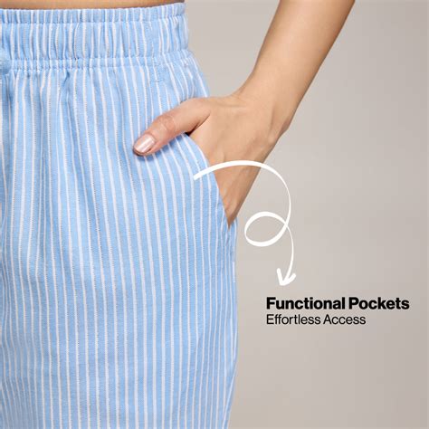 Cotton Lounge Pajama in Super Comfy Relax Fit-NYS141-Blue Stripe – Nykd ...