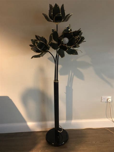 Antique Lotus Flower Lamp at Lorenzo Marrs blog