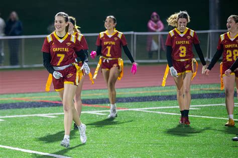 The Inaugural Girls Flag Football Team at Capital High School ...