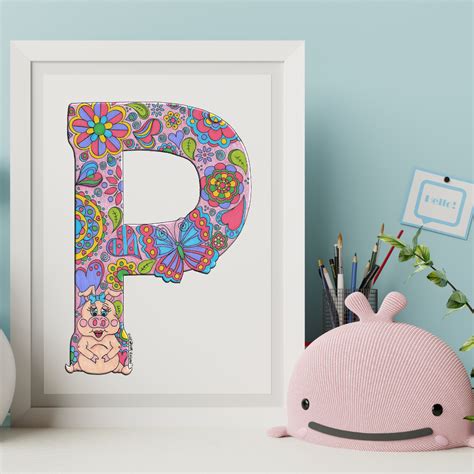 Letter P Printable Art – Jackie Wall Studio