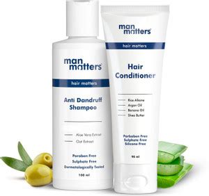 Man Matters Anti Dandruff Shampoo & Hair Conditioner Combo | Deep ...