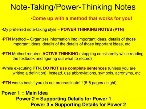 Image result for What Is Power Note Taking