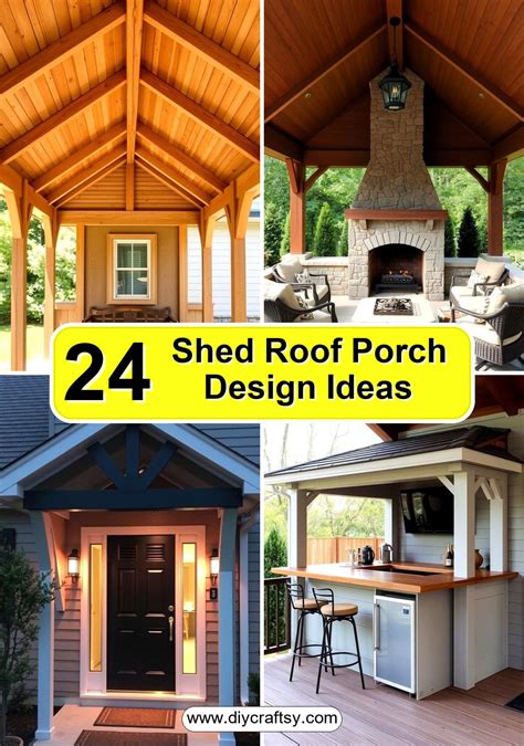 Shed Roof Design Ideas Front Porch 6 Shed Roof Styles: A Guide To