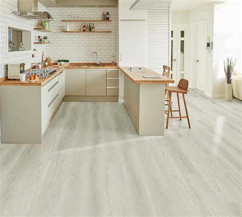 Iced Oak Waterproof Rigid Core Luxury Vinyl Plank Foam Pad Installation ...