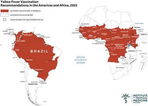 Yellow fever vaccination map | Wanda