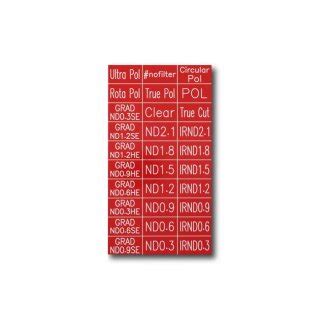 2Eyetec Filter Tag - Basic Set / Farbcode 113 rot/weiß, 22,87