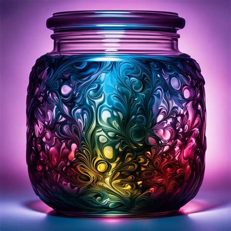 Rainbow in a jar. - AI Generated Artwork - NightCafe Creator