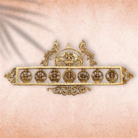 Brass Ashtalakshmi Wall hanging (12 Inch) – Vedansh Craft