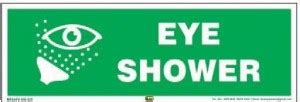 Mr. SAFE Eye Shower In PVC Sticker (12 Inch X 4 Inch) Emergency Sign ...