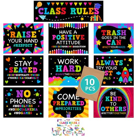 Free custom printable classroom rules poster templates - Worksheets Library