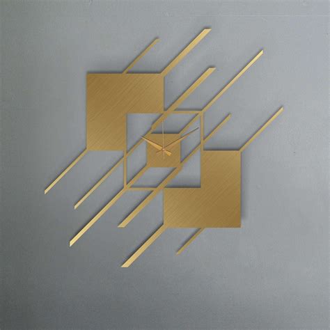 Designer Wall Clock: Stylish Geometric Blocks – Writings On The Wall