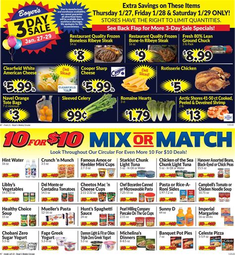 Boyer's Food Markets Ad Circular - 01/23 - 01/29/2022 | Rabato