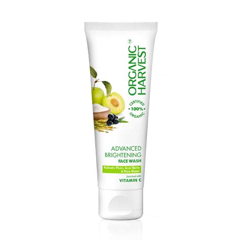 Organic Harvest Advanced Brightening Face Wash for Tan Removal ...