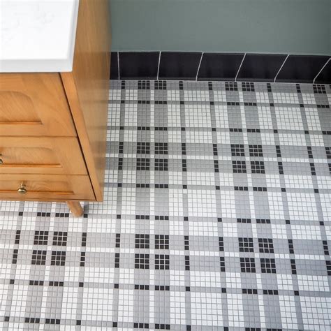 Soho Collection: Plaid Mosaic Pattern in Midnight Blend