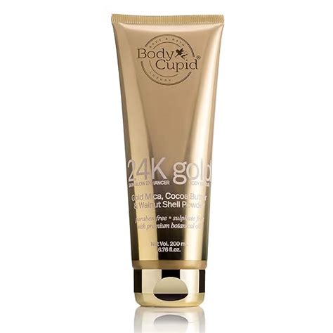 Body Cupid 24k Gold Face and Body Scrub - Skin Glow Enhancer with Gold ...