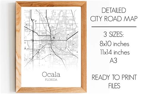 Ocala Florida City Map Graphic by SVGExpress · Creative Fabrica