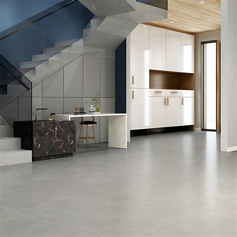Contemporary Matte PVC Flooring Peel and Stick 31.5" X 31.5" - Light ...
