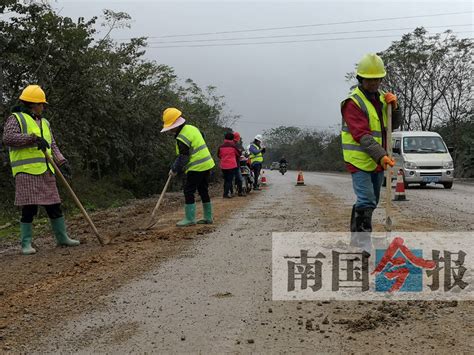 修好了！209国道柳州沙塘段经过“填坑”作业，已经恢复平整|南国早报网-广西主流都市新闻门户