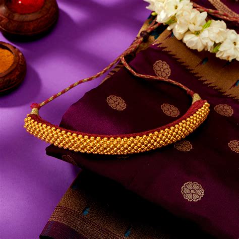 Buy Suhasini Yellow Gold Thushi Necklace For Woman Online at Best Price ...