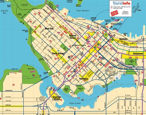 Vancouver Downtown Map - Downtown Vancouver Canada • mappery