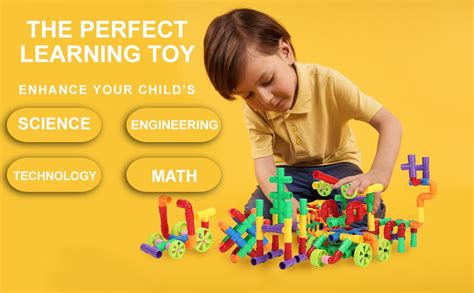 KAOMOJI Unbreakable Building Blocks Game Toy Set with Wheels Playset ...