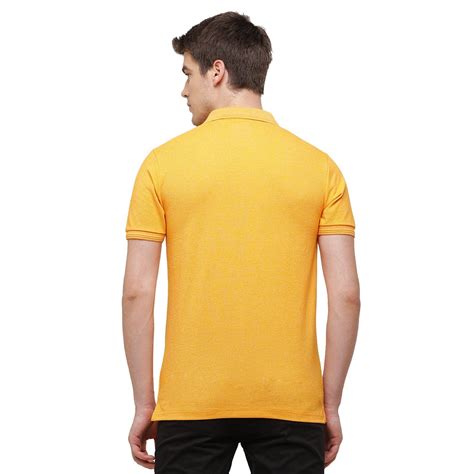 Classic polo Men's Mustard Trendy Grindle Polo Half Sleeve Slim Fit T ...