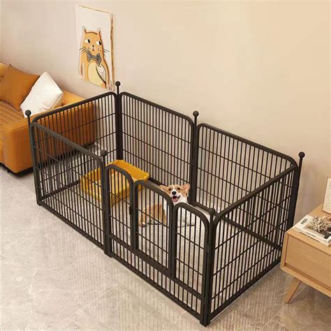 Adjustable Dog Fence Barrier Foldable Indoor Pet Playpen Cat Corrals ...