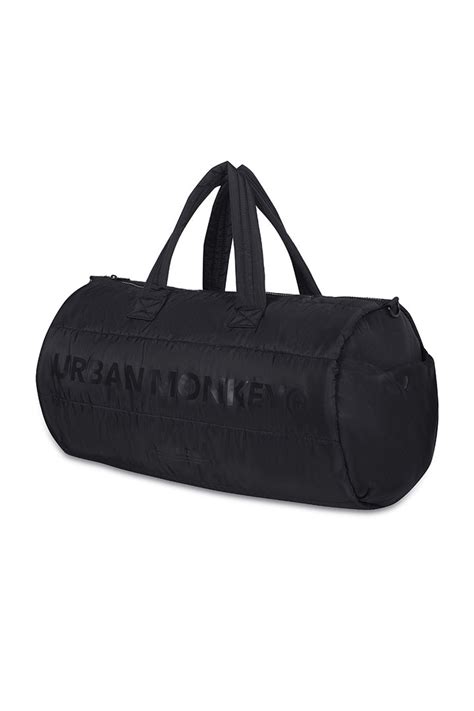 Urban Monkey Puffer Duffle Bag – Black on Black | Lightweight Travel ...