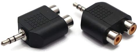 Electronic Spices 3.5Mm Male to 2 X RCA Female 6.35Mm Male to 6.35Mm ...