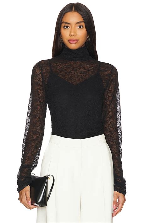 SIMKHAI Zurie Combo Bodysuit in Black | REVOLVE