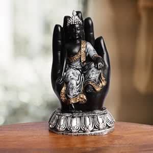 Buy INTERNATIONAL GIFT® Black Blessing Gautam Buddha Sitting Hand ...