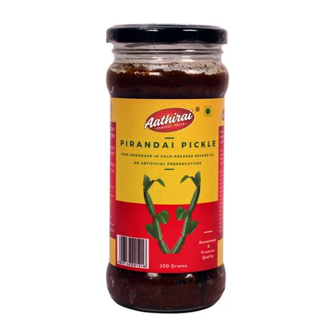 Aathirai Pirandai Pickle-350G |No Artificial Preservatives | 100 % ...