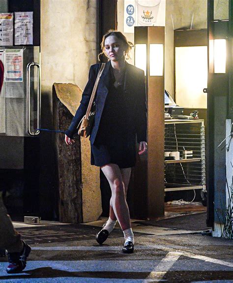 LILY-ROSE DEPP Out for Dinner Date at Kiwami in Studio City 02/24/2022 ...