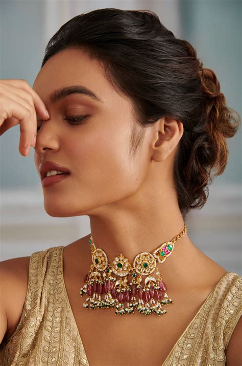 Foolar Pink Kundan Necklace – Paisley Pop Shop