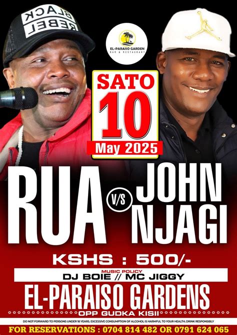 Mike Rua vs John Njagi, Kisii Town, Homa Bay, 10 May 2025 | AllEvents