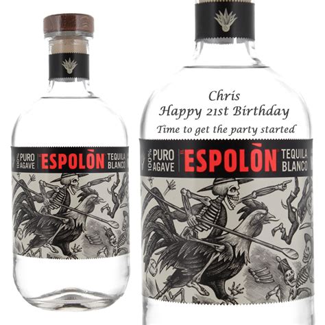 Personalised Espolon Blanco Tequila 70cl | Prestige Drinks