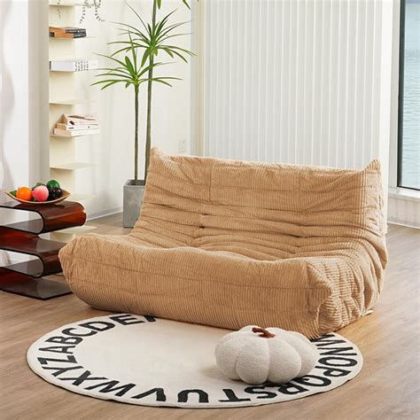 Amazon.com: N&V Fireside Loveseat, Mid Century Armless Twin Size Floor ...