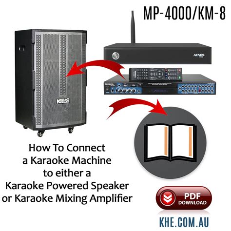 How To Connect Guide - For Karaoke Machine & Powered Speaker