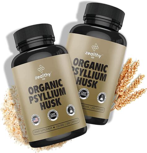 Amazon.com: Zealthy Life - Psyllium Husk Capsules, All-Natural Psyllium ...